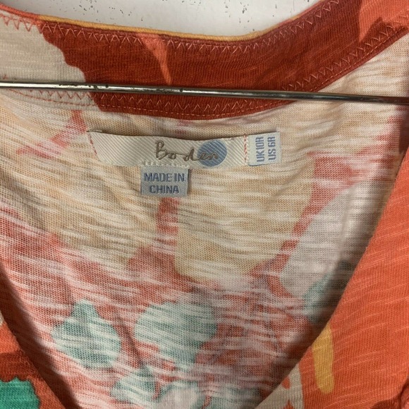 Boden Orange Floral Mini Dress - Picture 4 of 6